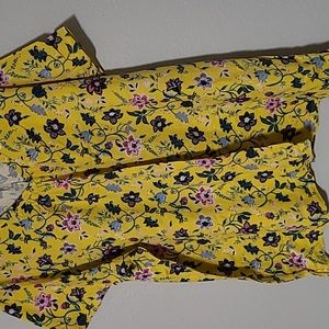 Yellow floral tee shirt